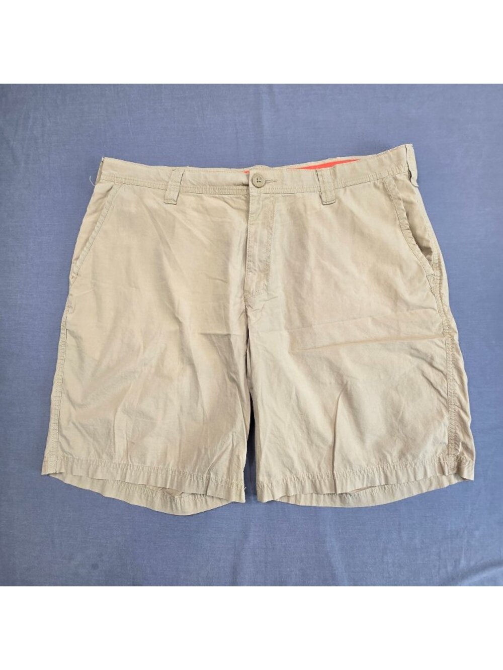 Columbia Mens Shorts Size 38W Casual Beige Flat Front Khaki
